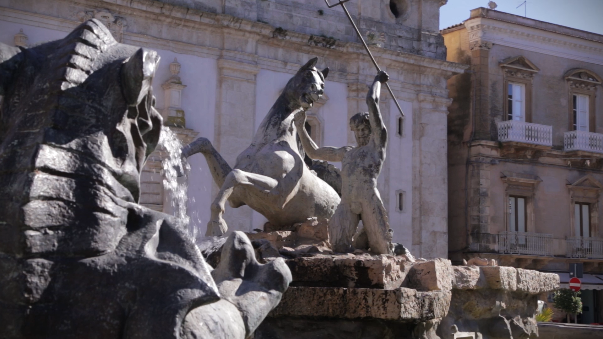 Caltanissetta - Fontana del Tritone - particolare